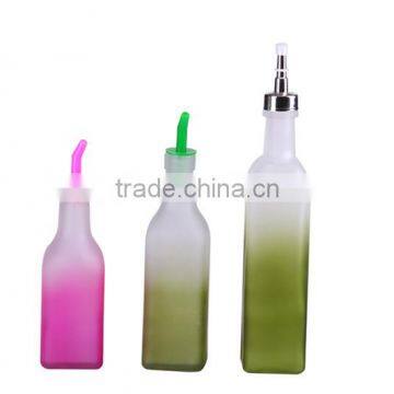 new designed hot selling glass olive bottle with plastic cap