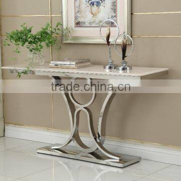 High End Stainless Steel Dinning Table Dinning Room Set Furniture AH1282