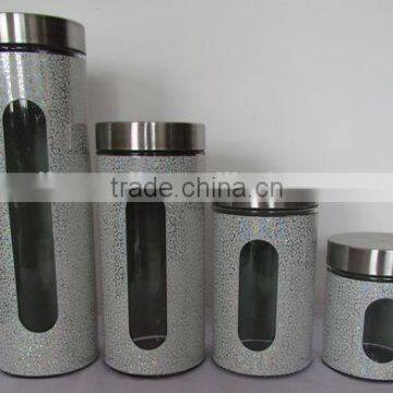 4pieces Color Metal Coated Hot Sales Storage Jar photo-2