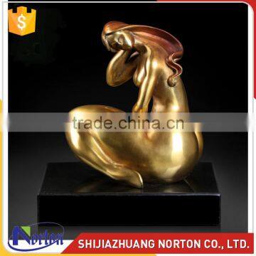 Abstract bronze lady bathing figurines for sale NTBH-C002LI