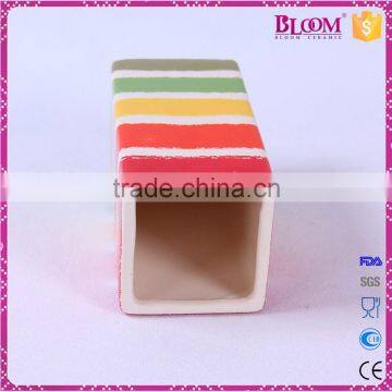 Factory Direct Sales Ceramic Square Decoration Vase photo-2