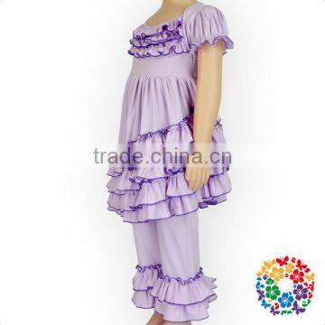 Wholesale Plain Cotton Baby Icing Pants Boutique Ruffle Pants Girls photo-5