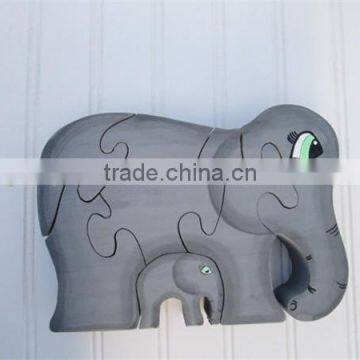 Hot sell Wooden Wooden Elephant Puzzle Desk Decoration made in China