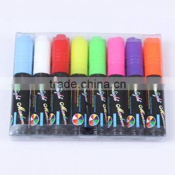 2017 Amazon hot sell Neon Color chalk marker Pens Reversible Bullet And Chisel Tip And A Brand New Revolutionary Cap