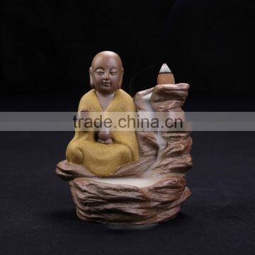 Buddha Guanyin Backflow Incense Burner Ceramic Crafts Decoration photo-3