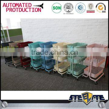 Kitchen Furniture Turkey 3 Tier Vegetable Metal Trolley Cart photo-6