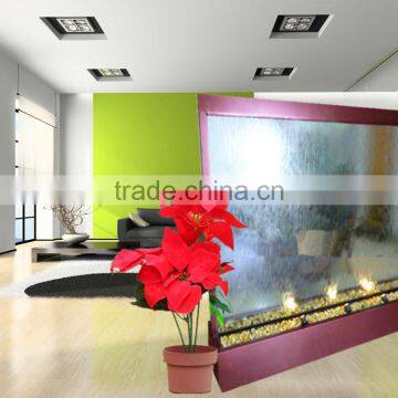 Hotel Restaurant Mall Unique Stainless Steel Indoor Glass Water Wall Fountain photo-2