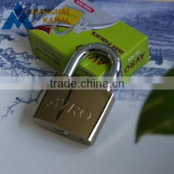 Golden plated iron padlock