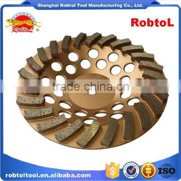 125mm Turbo Row Waved Spiral Diamond Grinding Disc Cup Wheel for Concrete Floor 5" Cutting Tools Abrasive Polishing Grinder photo-5