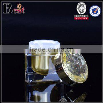 Square Shaped Empty Acrylic Cosmetic Jar 1oz photo-3