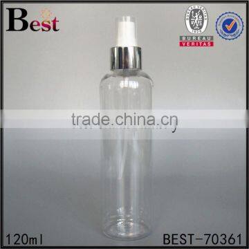 130ml Best Sellers Cosmetic Water Toner Clear Spray Bottle High Quality Round Shoulder Pet Plastic Bottle Spray Cheapest photo-3