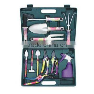 2016 hot sale!! new fashionalbe good quality and competitive price garden tool set in plastic case