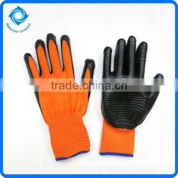 13G Nitrile Coated Nylon Gloves With Zebra-stripe