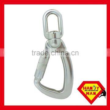 A304DKTL-3 Aluminum Swivel Load Indicator Snap Triple Lock Hook