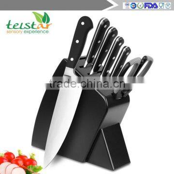 Factory Direct Sale Upscale Stainless Steel Wood Block 6 Sets of Household Kitchen Knife Set photo-3