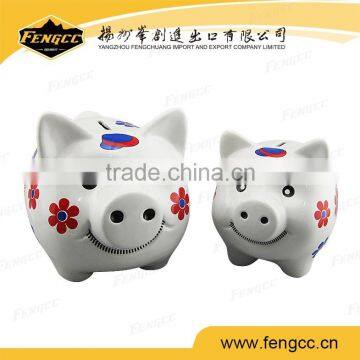 Mini Pig Piggy Painting Ceramic Piggy Bank photo-2