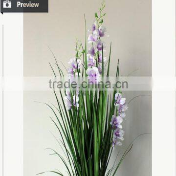 Artificial Onion Grass and Orchids for Christmas Decoration Artificial Plant Potted photo-3