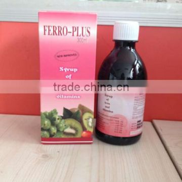 health food supplement iron and vitamin syrup