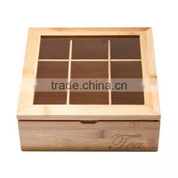 Beautiful and Custom Luxury Black Brown White Glossy Lacquer Finish Bamboo Tea Box photo-2