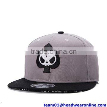 snapback cap ,cheap custom embroidery flat brim snapback cap