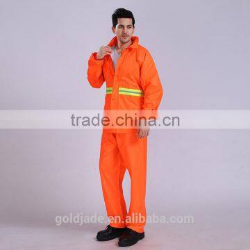 Oem Custom Reflective Yellow Keep Warm Oxford Rain Coat Waterproof Work Uniforms photo-3