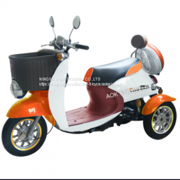 500W Commercial reliable 3 wheel electric disabled scooter,electric tricycle with front cargo