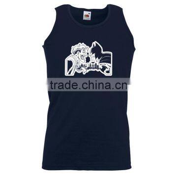 95% Cotton 5% Spandex Wholesale Tank Top Men 2017 photo-3