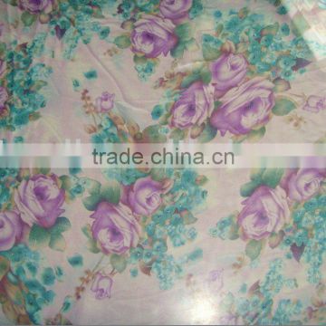 printed chiffon yoryu fabric