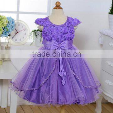 MGOO New Custom Wholesale Stock European Style Baby Kids Princess Wedding Dresses Children Christmas Party Dress photo-6
