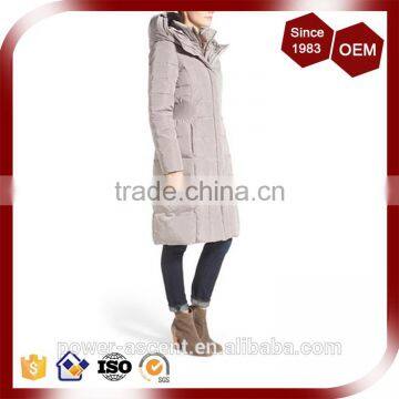 Hidden Front Zip Faux-fur Trim Padding Quilting Women's Coat photo-4