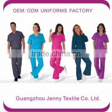 OEM/ODM Hot Sale Fashion Medical Beaty Scrub Tops Hospital Scrubs Uniforms Suits