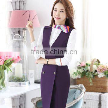 Custom Made Design High Quality Airlines Uniform Dress photo-3