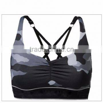 Custom Sublimation Sports Bra Girls Underwear Bra New Design OEM Bra photo-3