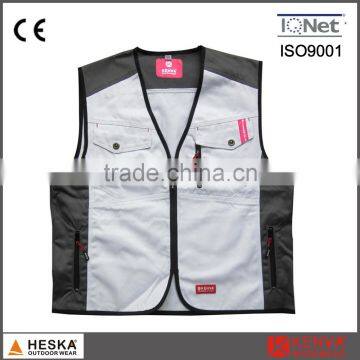 Good Design Outdoor Clothing Men's Work Vest With Poly Cotton photo-2