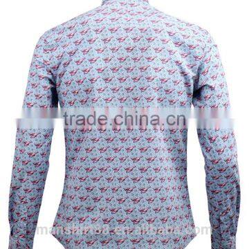 Latest Long Sleeve Shirt Designs for Men Printed Fabric Men Shirt Embroidery Design photo-2