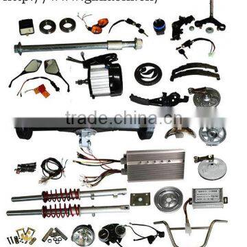 low price rickshaw spare parts 3005 handle t bearing shocker 850watt motor led headlight 33" and 35" differencial