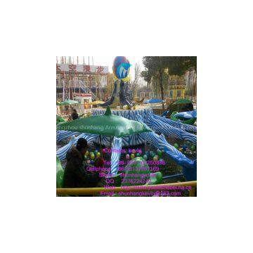 New water park equipment rotating rides dolphin playing for sale