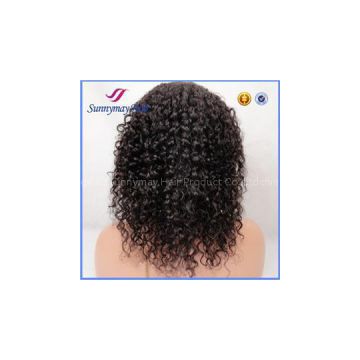 Brazilian Virgin Hair 130% Density Bleached Knots 10-30inch In Stock Kinky Curly Full Lace Wig