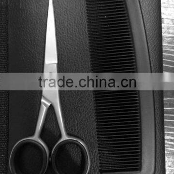 Beard scissors/Eyebrow scissors with comb in a leather pouch