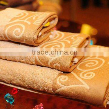 Embroidery Jacquard Bamboo Towel