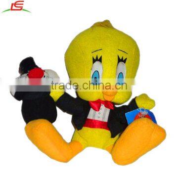 Looney Tunes Tweety Magician Sylvester Hat Plush Soft Toy Stuffed Animal