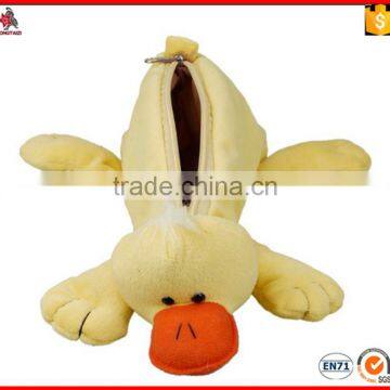 OEM super soft carton animal toy shaped plush pencil case wholesale