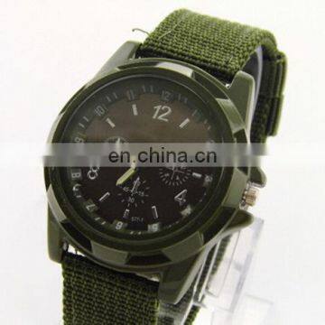 Fashion New Military Style Fabric Nylon Watch Band Quartz Wrist Watch