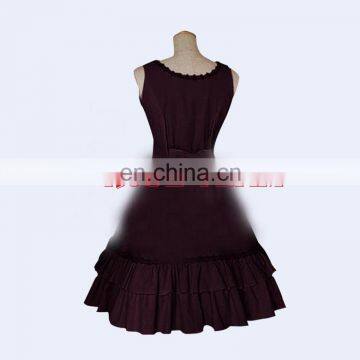 Rose Team-Free Shipping Custom Made Two Colors Black Lolita Dress Gothic Lolita Dress Sexy Carnival Halloween Costume photo-3