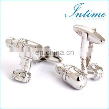 New Silver Toy Gun Man Shirt Cufflinks Factory China