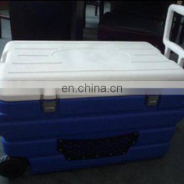 90L Large Plastic Food Warmer Fish Transportation Cooler Box with Wheel