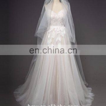 Sexy spaghetti strap neckline bridal gowns perspective lace casual wedding dress bridal gown evening dress