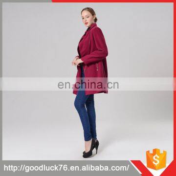 Wholesale New Alibaba Products Long Line Fashion Straight Jacket Coat