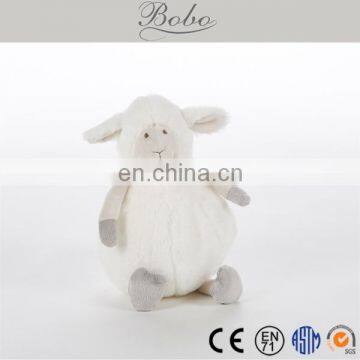 Custom Embroidery logo Plush Stuffed baby soft toy lamb