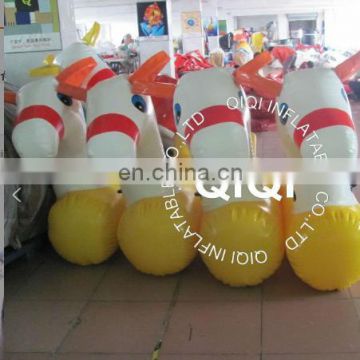 inflatable yellow horse for sport derby game